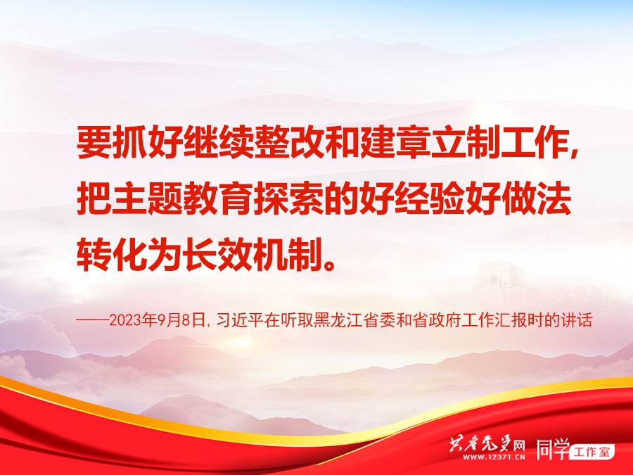 抓好第一批第二批主题教育的衔接联动,总书记提了这些要求